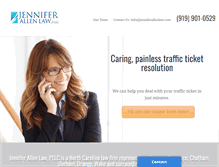 Tablet Screenshot of jenniferallenlaw.com